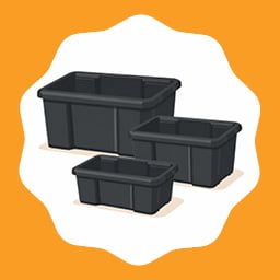 Bacs de rangement Sundis Noir