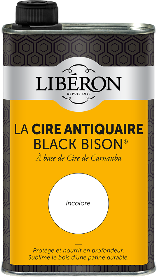 Cire antiquaire « black bison » pâte 0.5L - Incolore - LIBERON