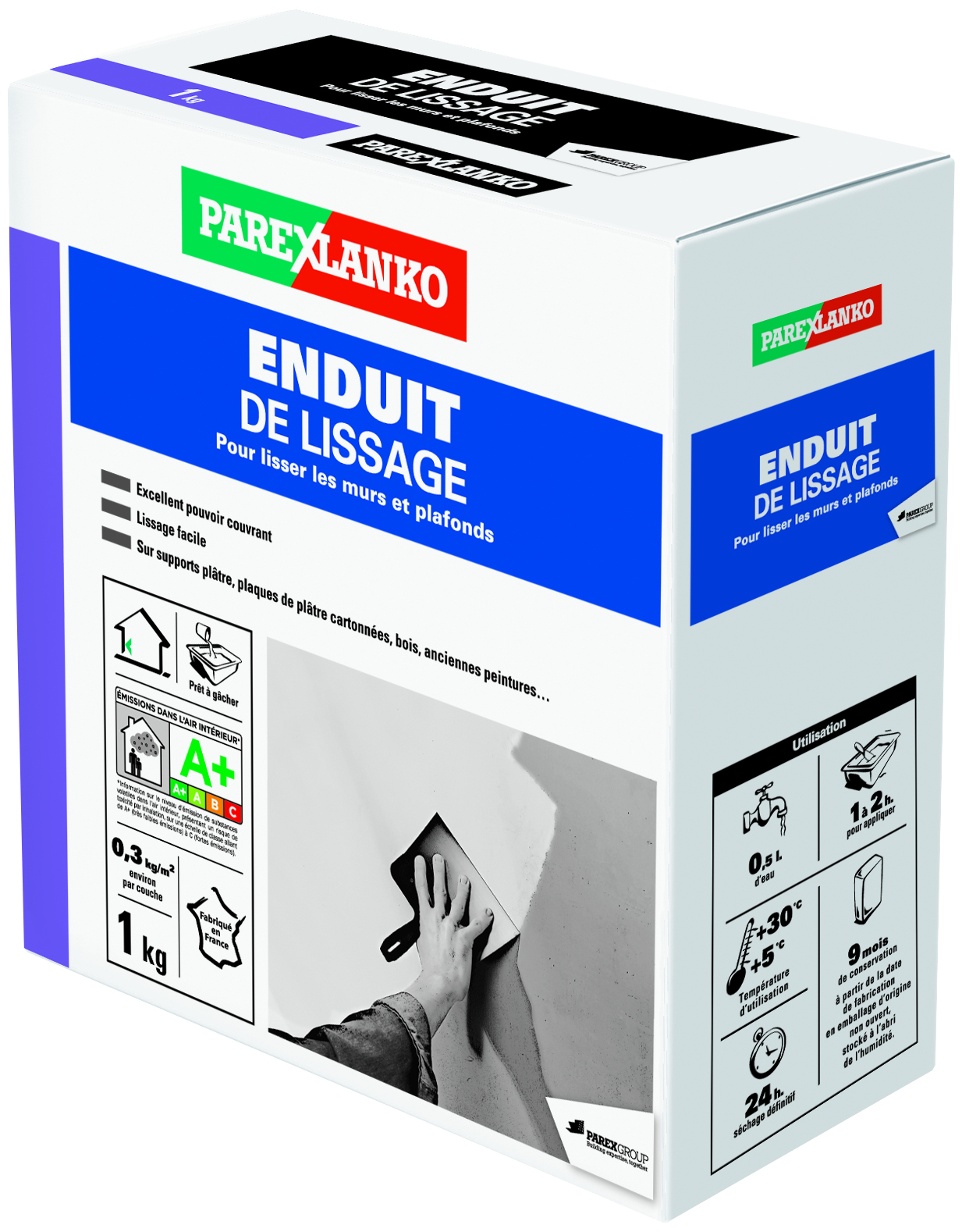 Enduit Surfenduit® lissage pâte 1,5kg - PLACO® - Mr.Bricolage