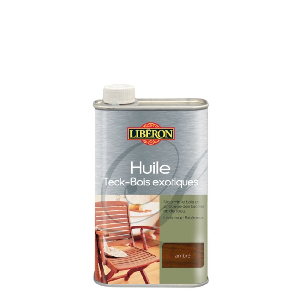 Huile pour teck 0.5L - Ambré -  LIBERON