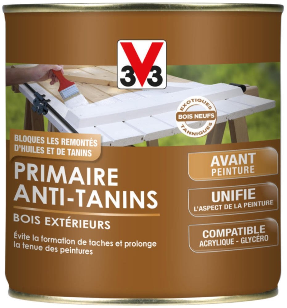 primaire d’adhérence bois extérieurs mat 0.5l - V33