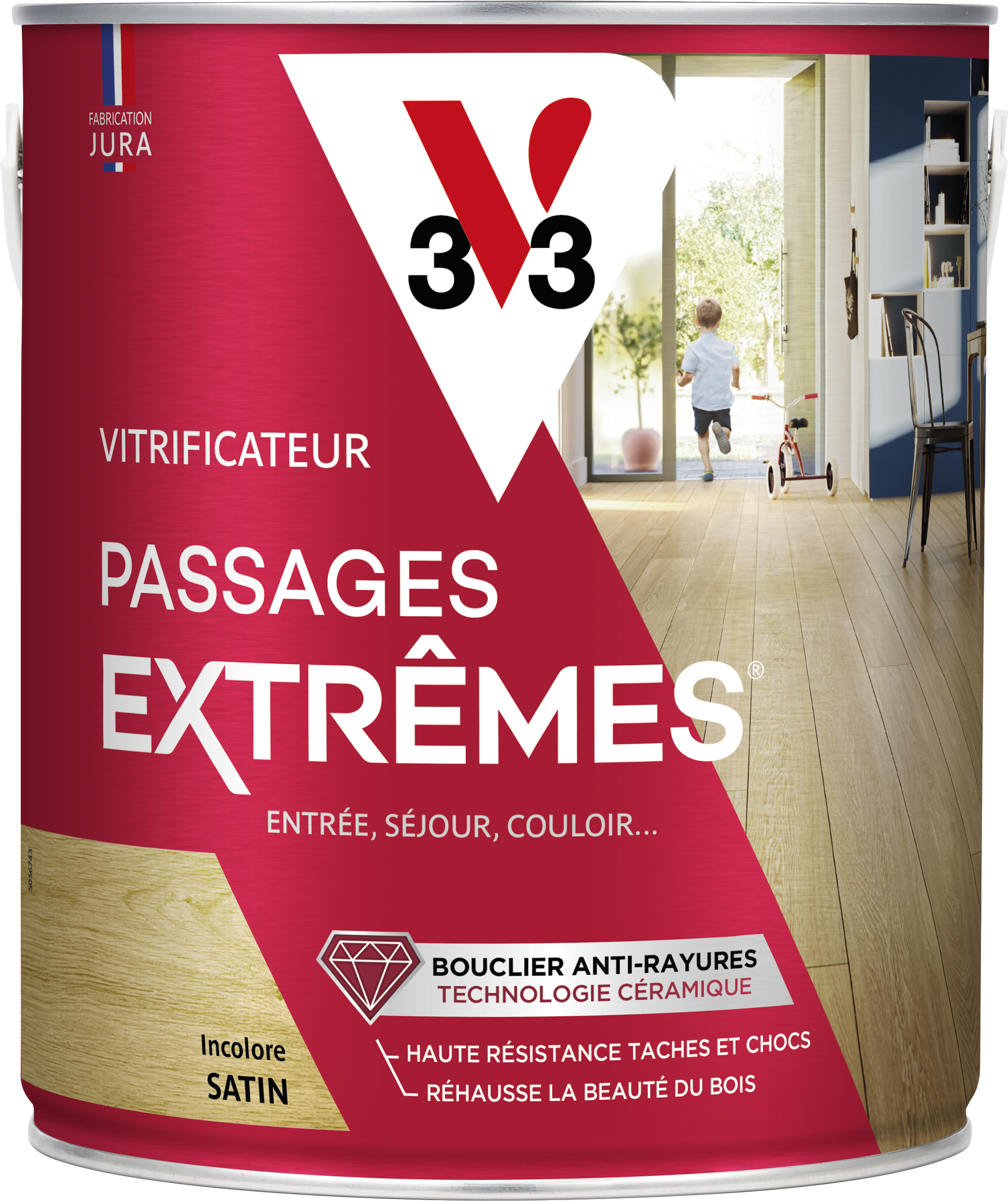 Vitrificateur passages extrêmes incolore satin 2.5 L - V33