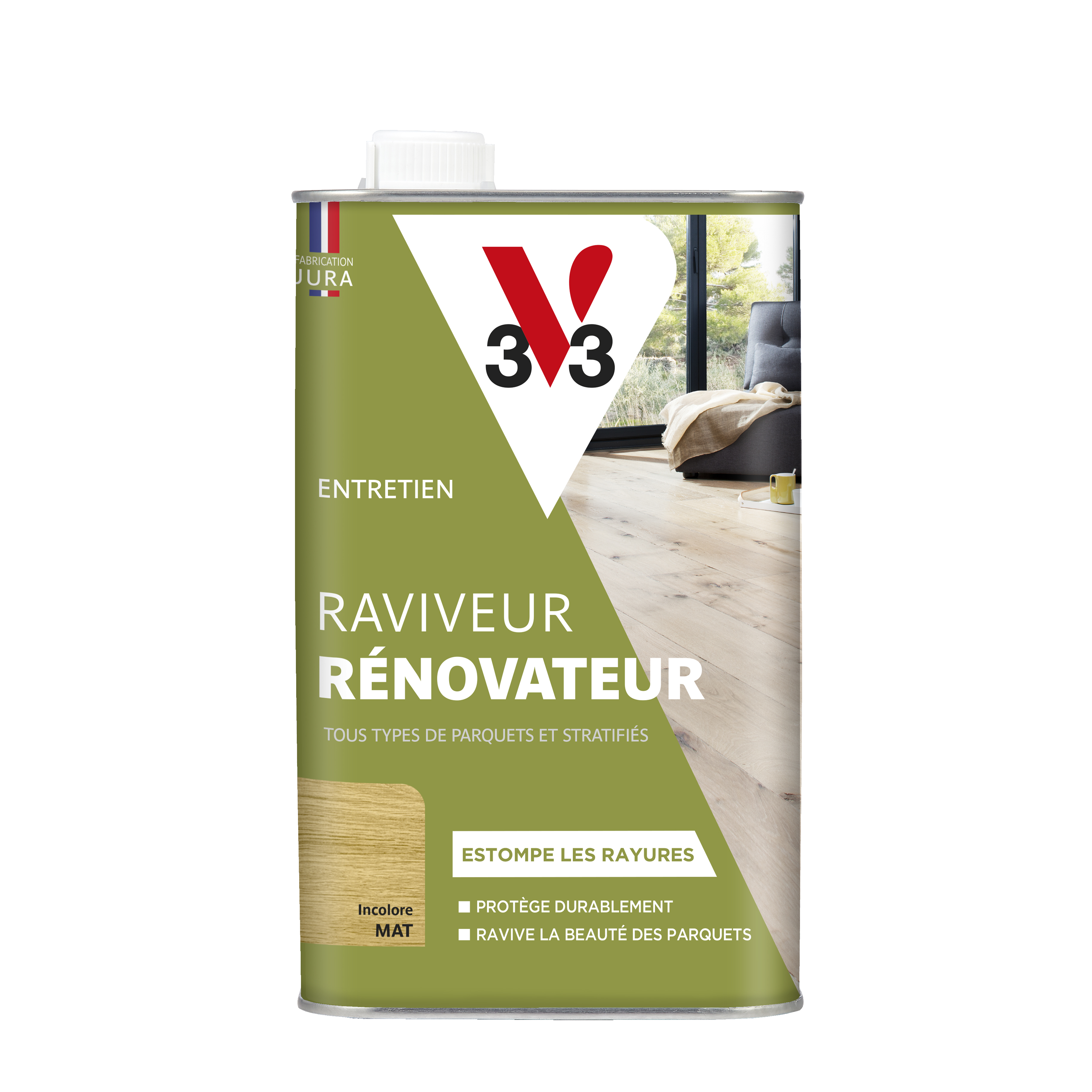 polish rénovateur parquets & stratifiés incolore mat 1 l - V33