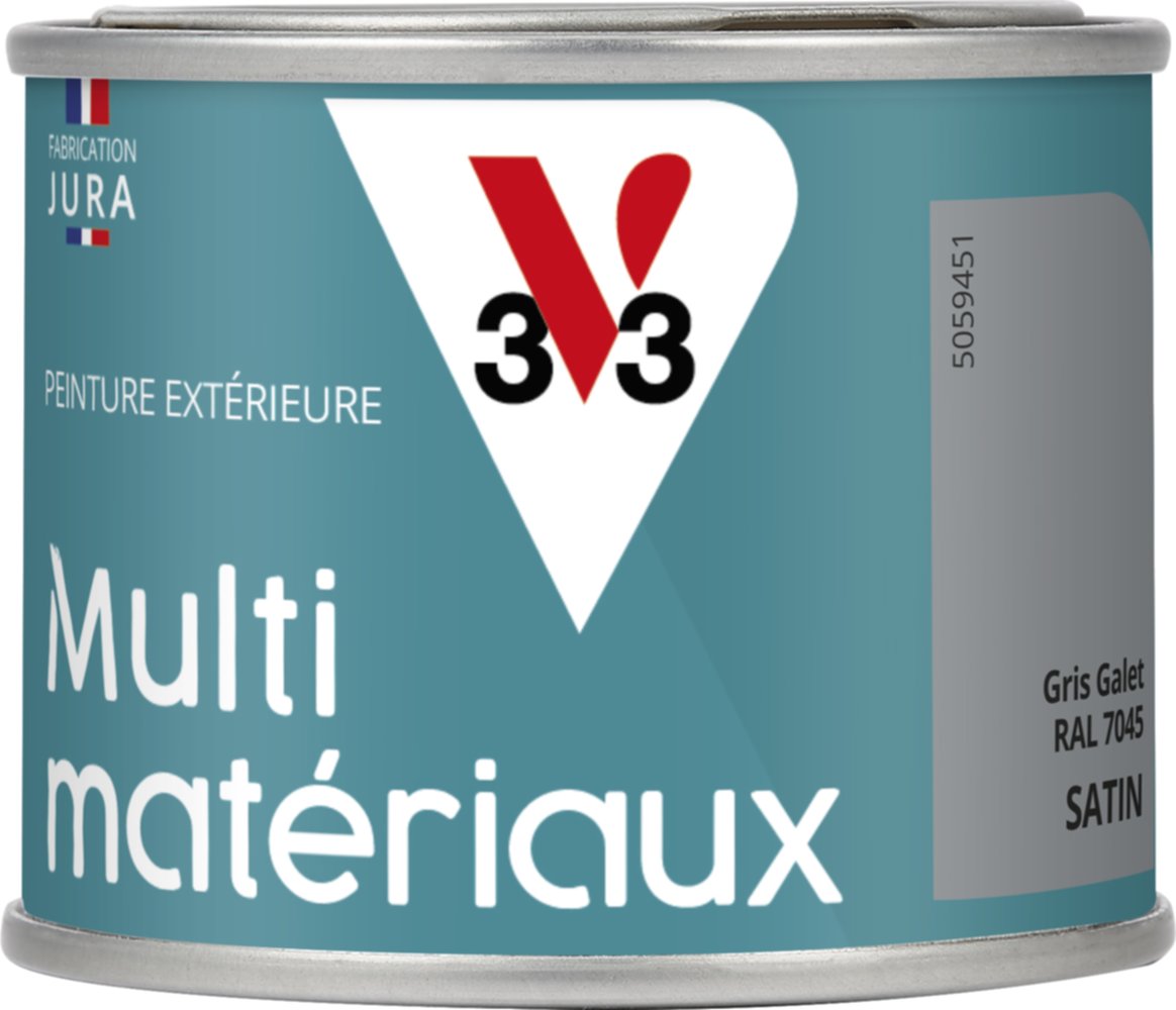 peinture multisupport direct protect satin 125 ml Gris Galet - V33