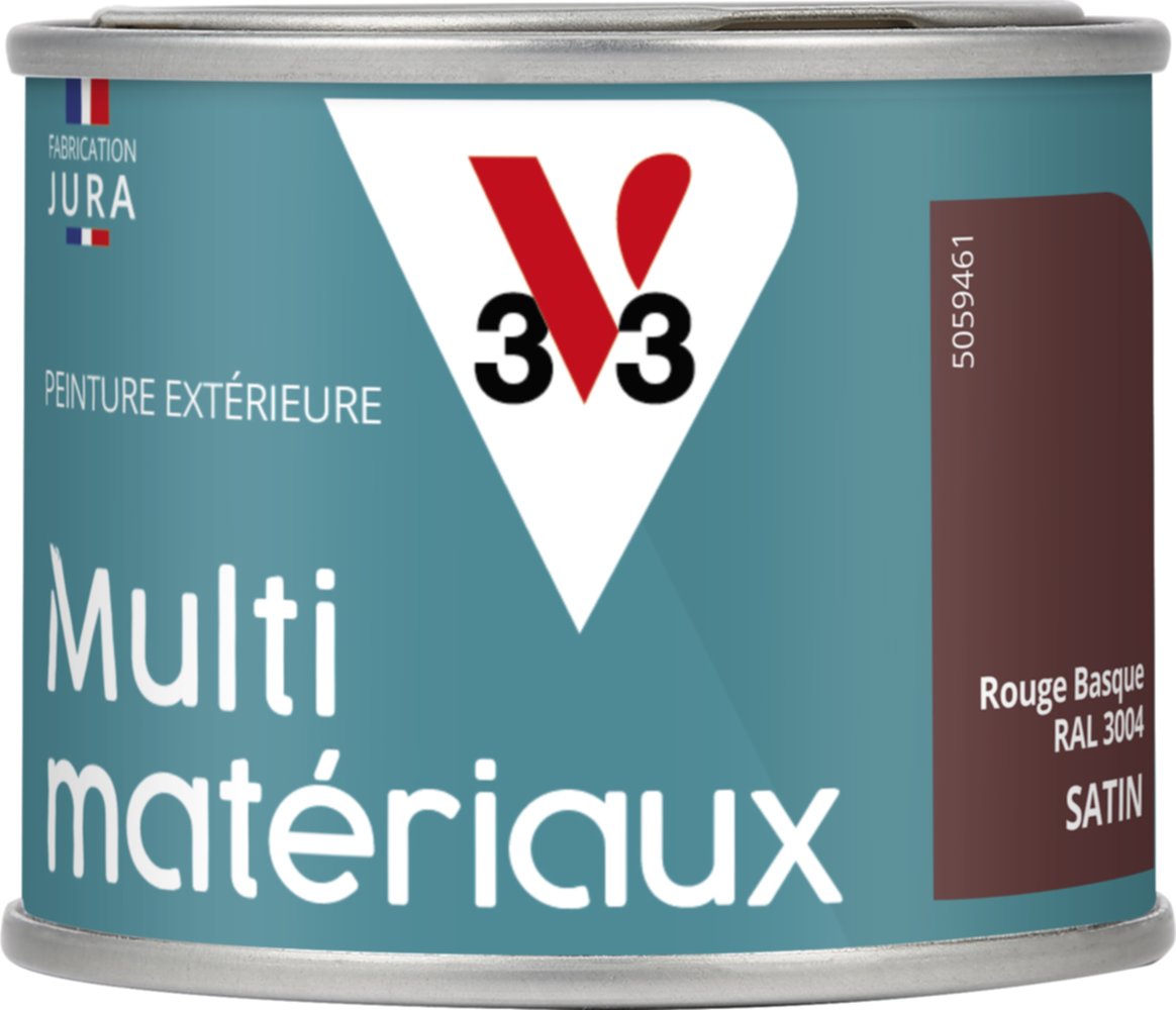 peinture multisupport direct protect satin 125 ml Rouge Basque - V33