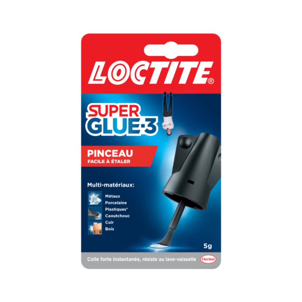 Colle Super Glue-3 5gr + pinceau - LOCTITE