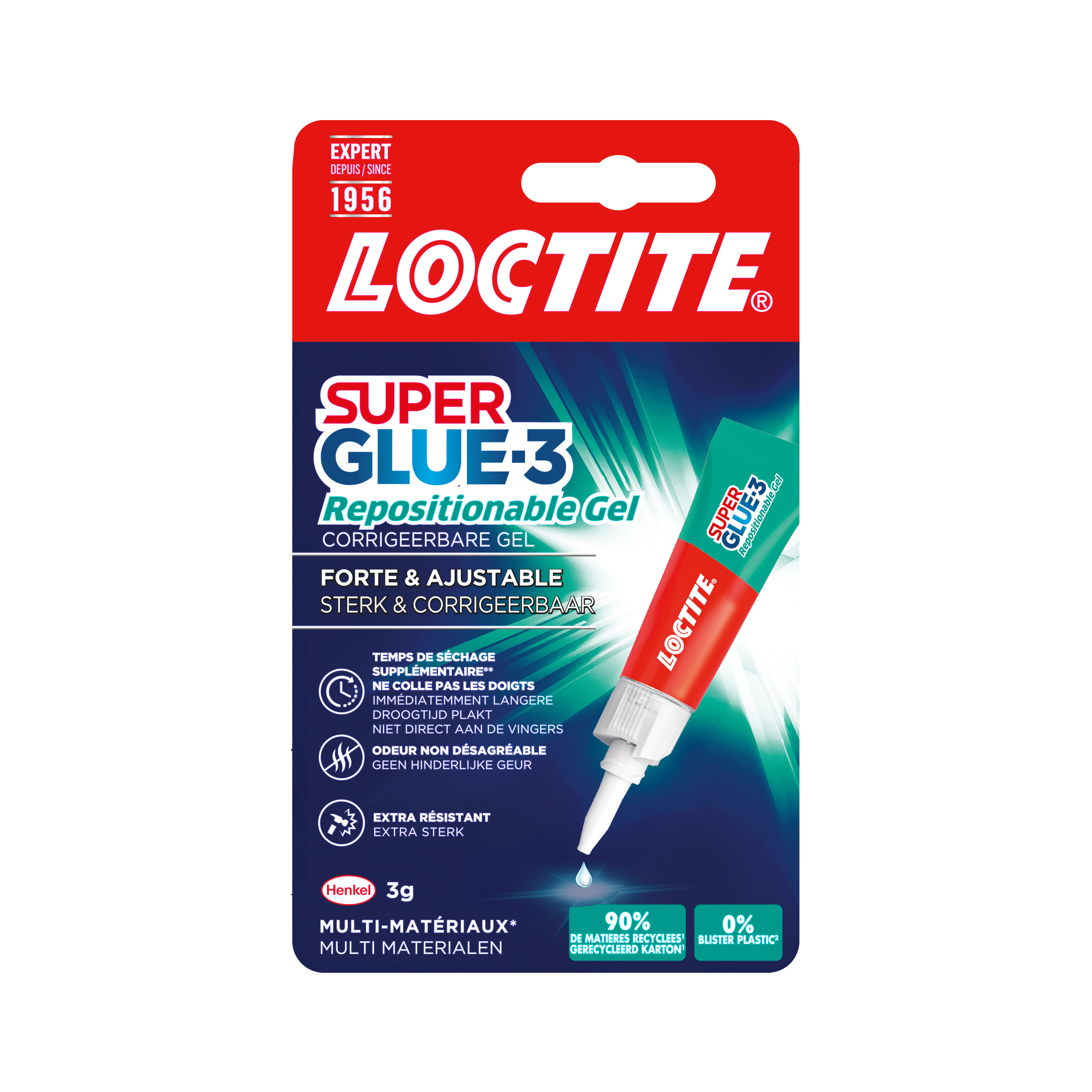Colle Super Glue-3 Repositionable Gel 3gr - LOCTITE