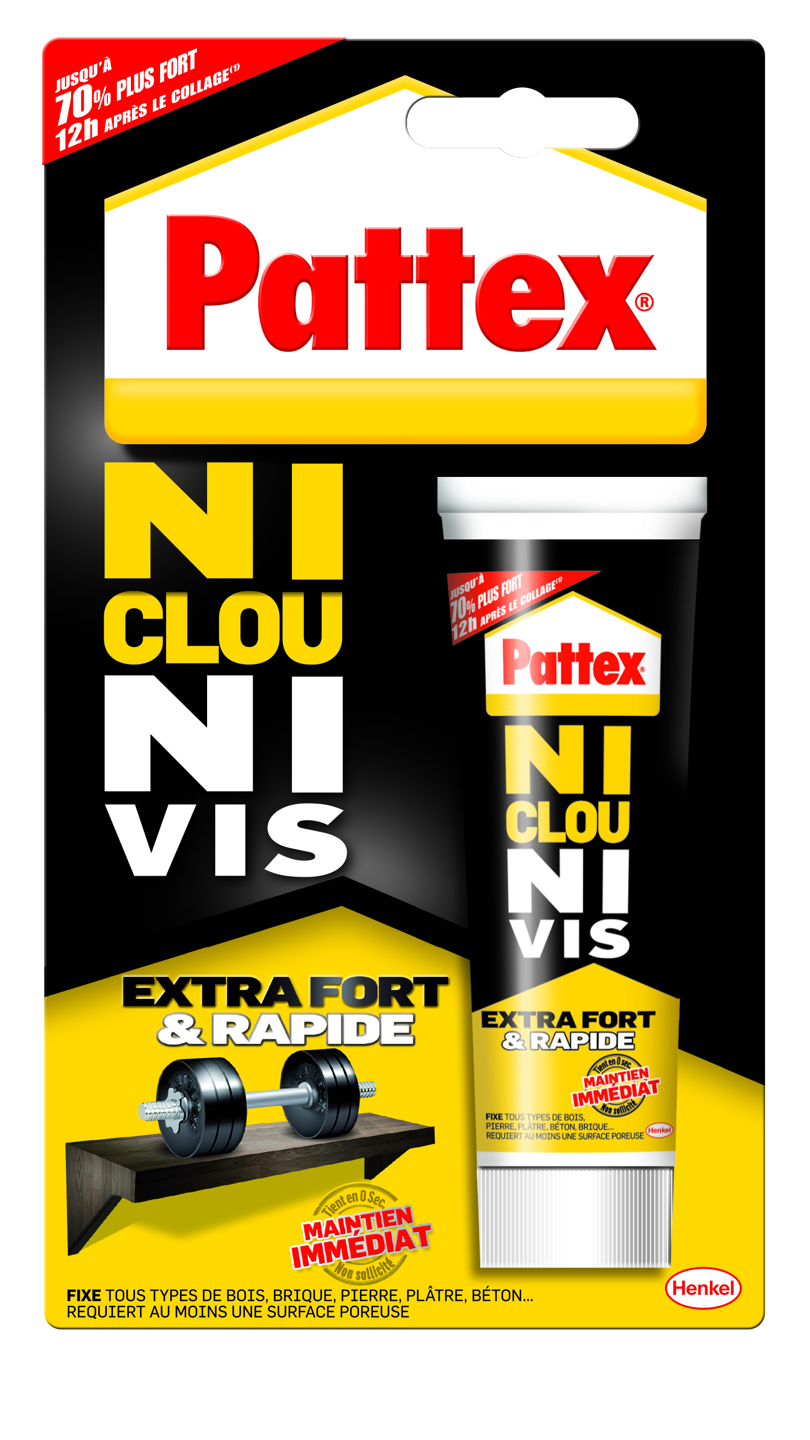 Colle Ni Clou Ni Vis Extra Forte & Rapide 52gr - PATTEX