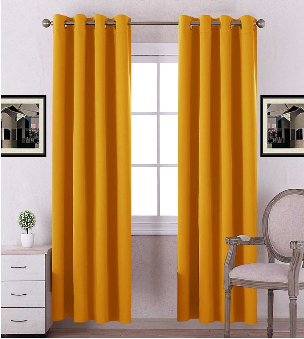 Rideau Oxford 140 x 240 cm jaune 