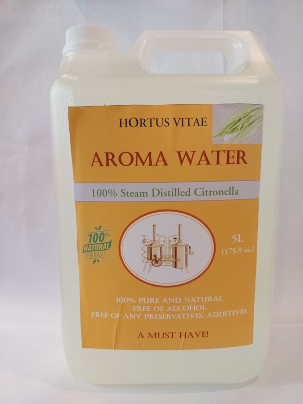 Eau aromatisée citronelle 5 L - HORTUS VITAE