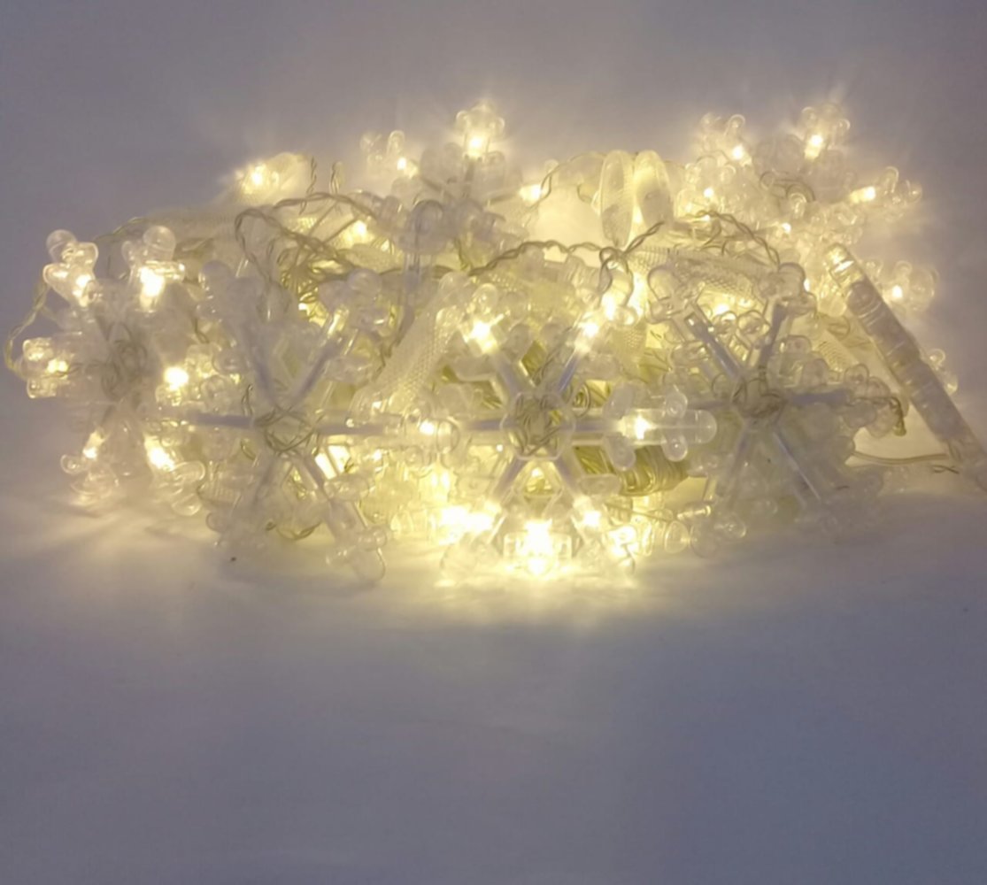 Guirlande lumineuse 8 flocons 2.5 m