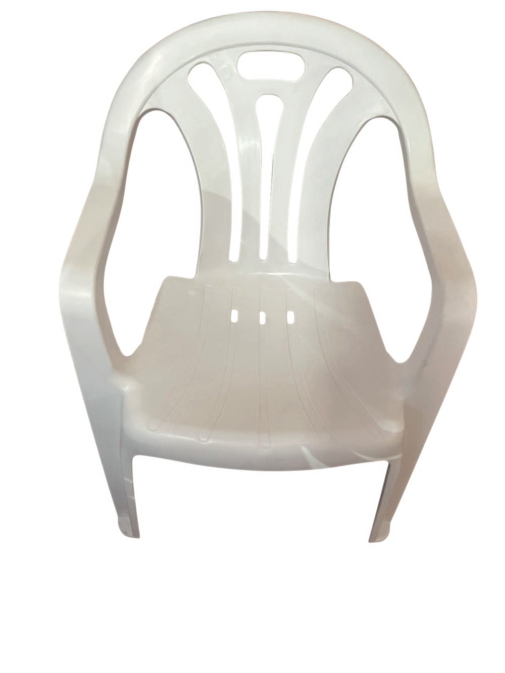 Chaise en plastique blanche