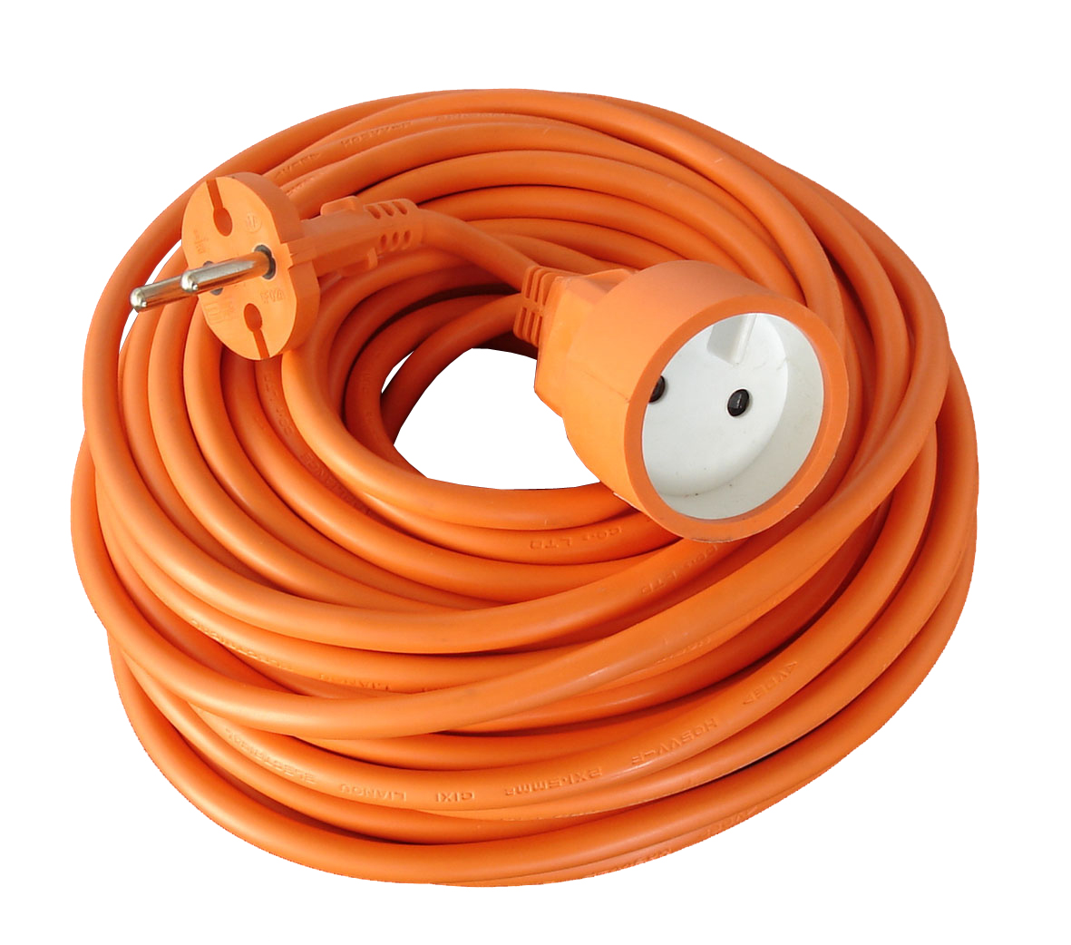 Rallonge électrique jardin HO5VVF 25 m orange - ZENITECH