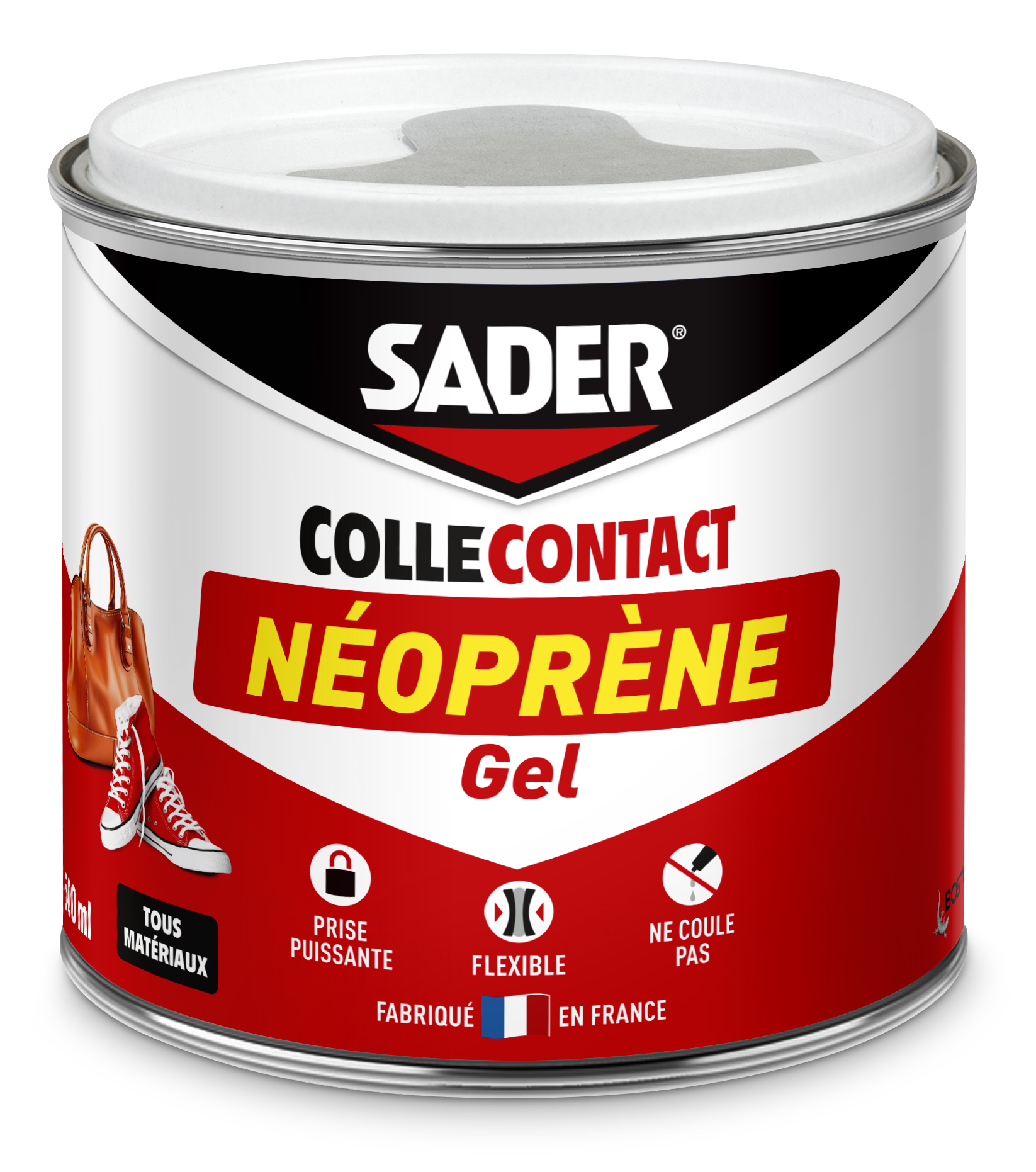Colle Contact Néoprène Gel 500ml - SADER