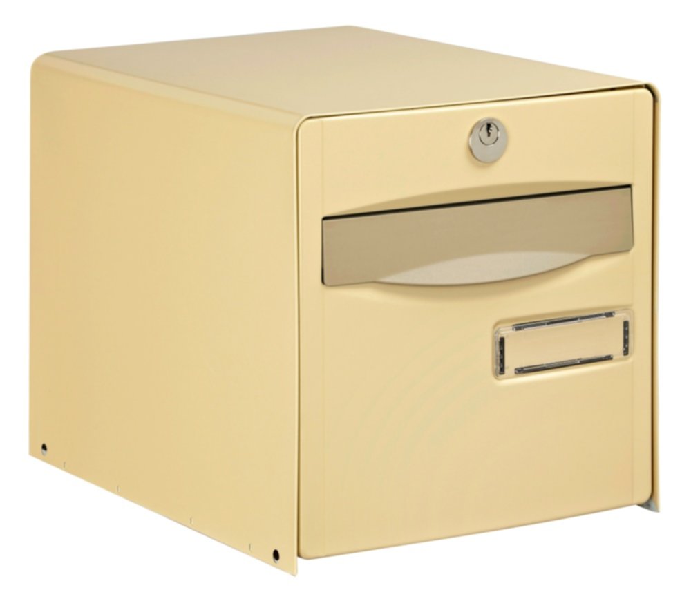 Boîte aux lettres 1 porte agréée PTT 28,8x27,9x39,3cm Beige