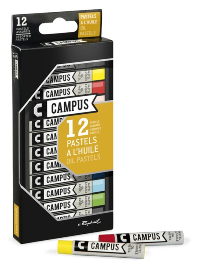 Pastel Huile Campus Boite 12 couleurs - CAMPUS