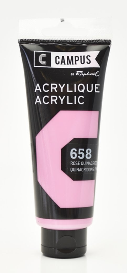 Tube acrylique fine 100 mL rose quinacridone - RAPHAËL LOISIRS