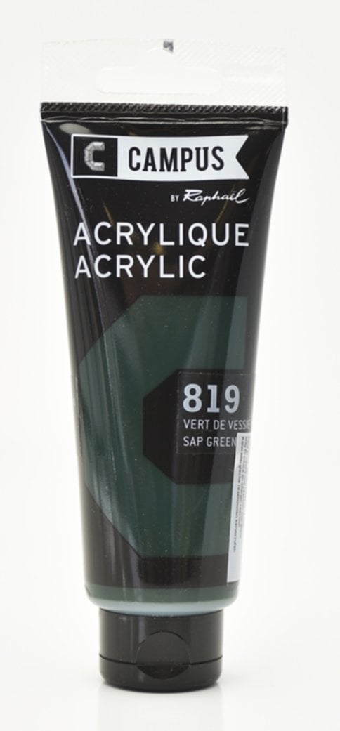 Tube acrylique fine 100 mL vert de vessie - RAPHAËL LOISIRS