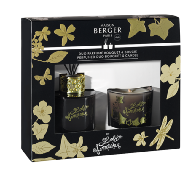 Mini duo Lolita Lempicka Black Edition bouquet 80 mL/bougie 80g - MAISON BERGER