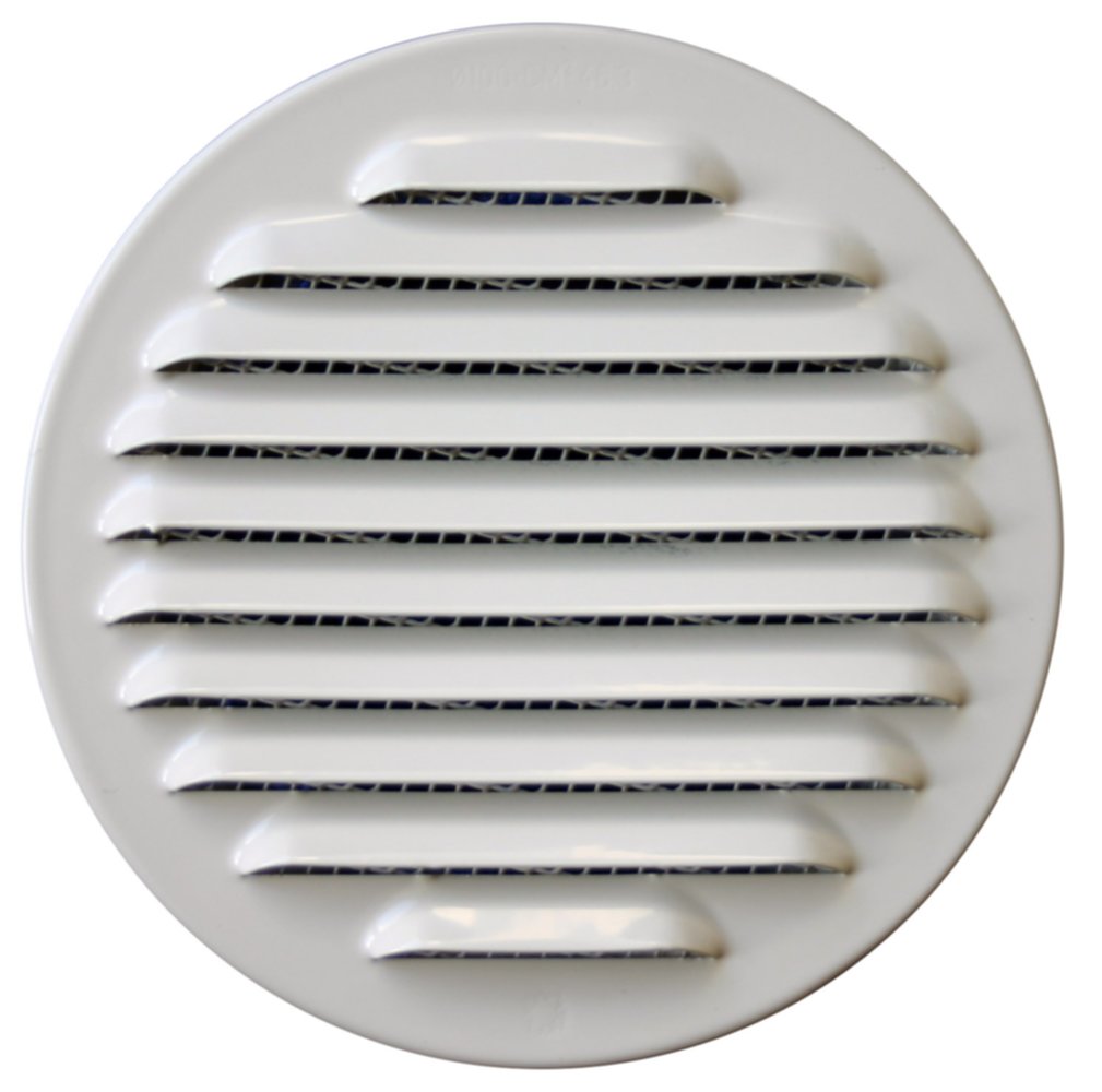 Grille ronde Ø120 alu blanc - AUTOGYRE