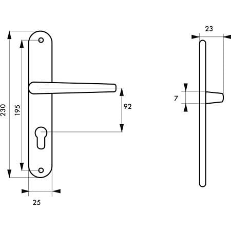 Entrebâilleur porte nickel satin