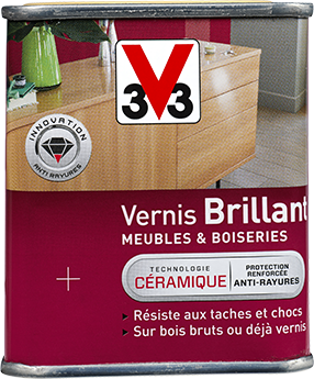 Vernis brillant meubles & boiseries incolore 0,25 L - V33