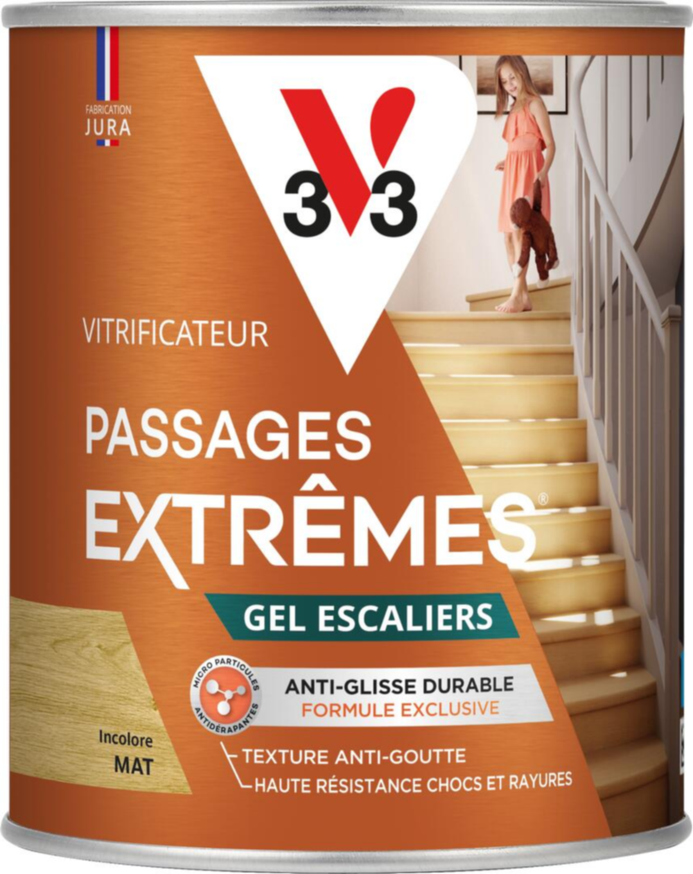 Vitrificateur gel escalier mat incolore 0,75 L - V33