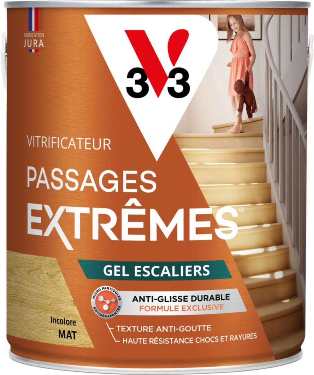 Vitrificateur gel escalier mat incolore mat 2,5 L - V33