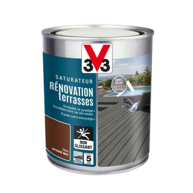 Rénovation Terrasses & Bardages mat teck 1 L - V33