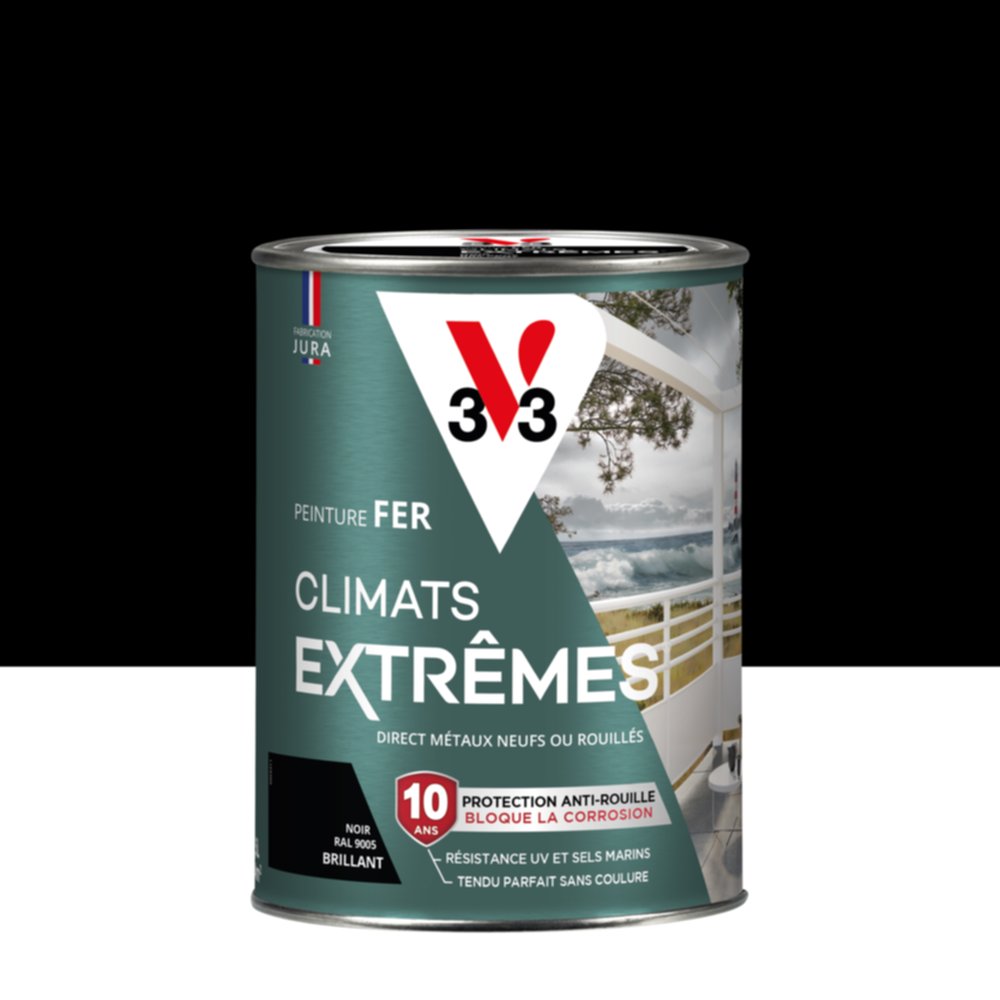 Peinture Fer Climats Extrêmes Brillant Noir 1,5L - V33