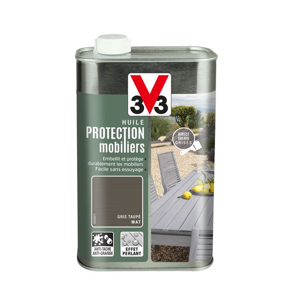 Huile protection mobi gris taupe 1l