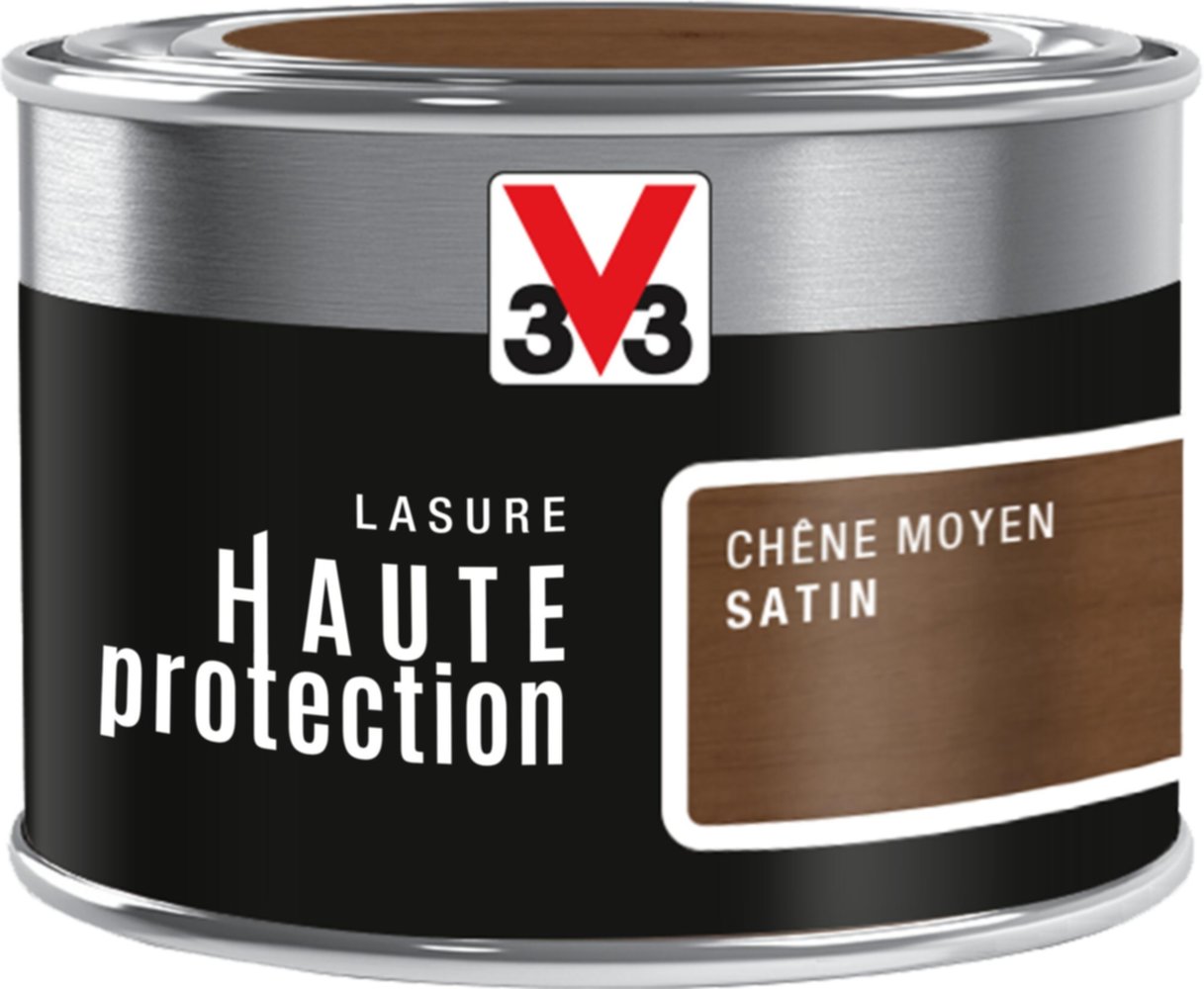 Lasure haute protection chêne moyen 8 ans 125ml - V33