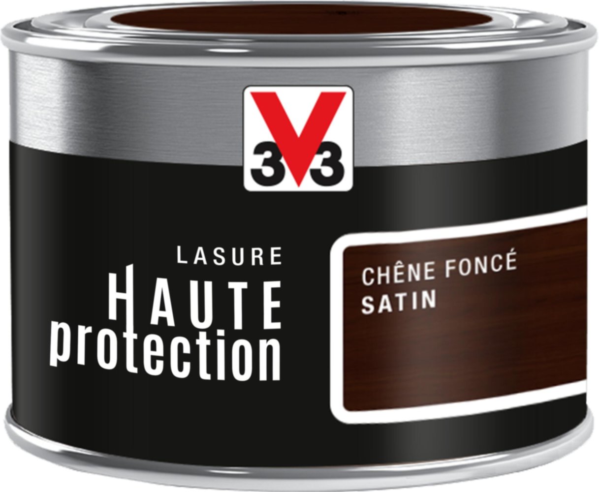 Lasure haute protection chêne foncé 8 ans 125ml - V33