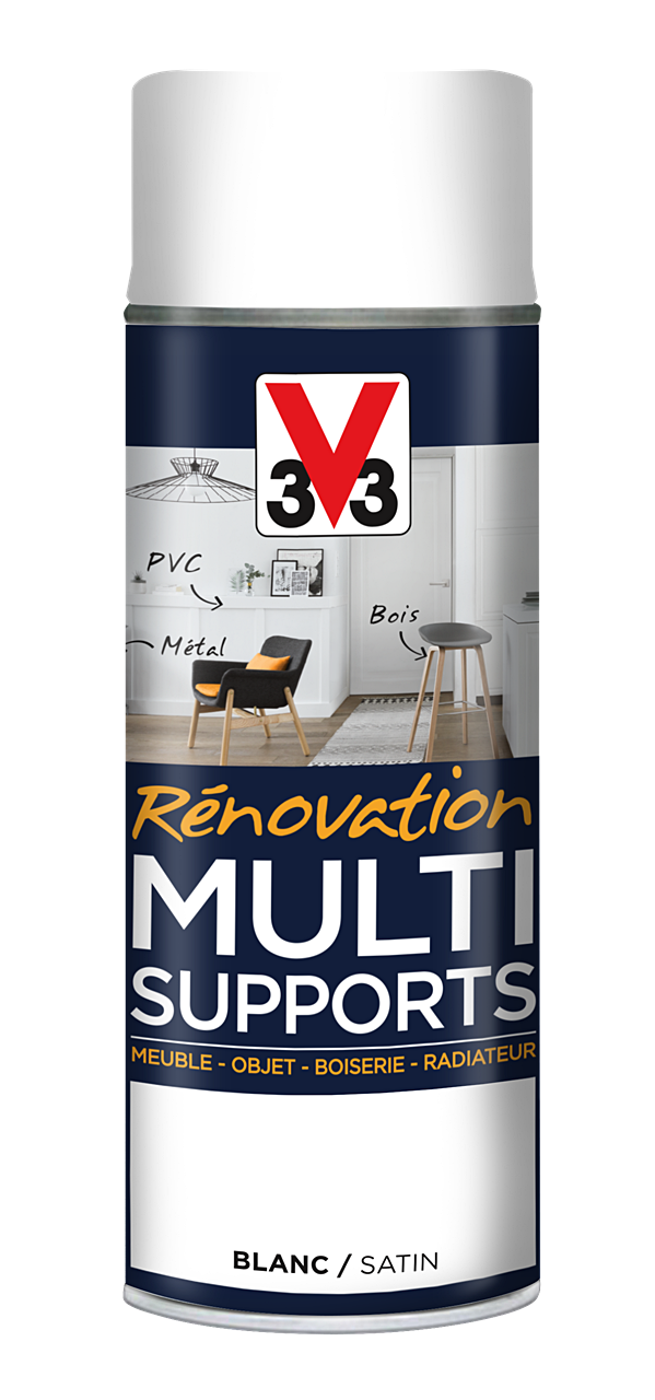 Peinture Rénovation Multisupport blanc satin 0,4L - V33 