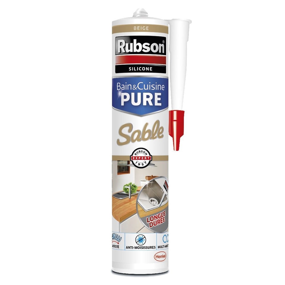 Mastic Bain & Cuisine beige sable 280 mL - RUBSON