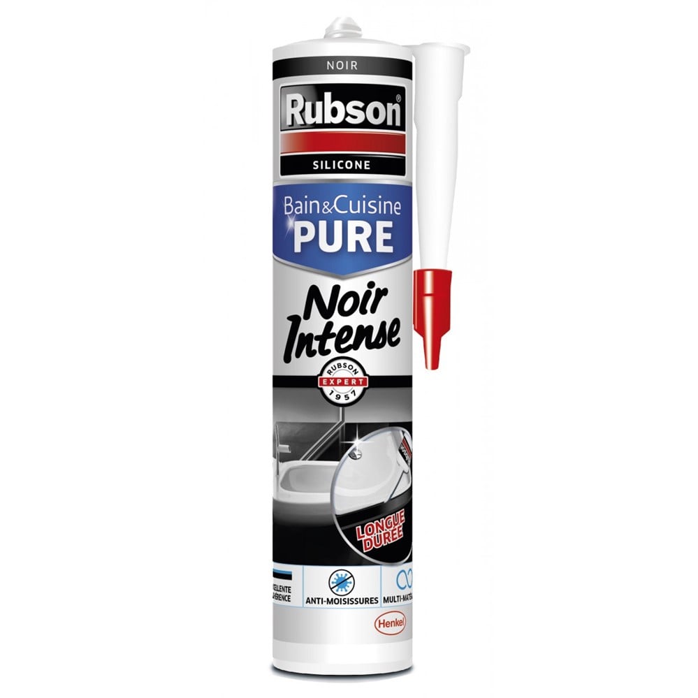 Mastic Bain & Cuisine noir intense 280 mL - RUBSON