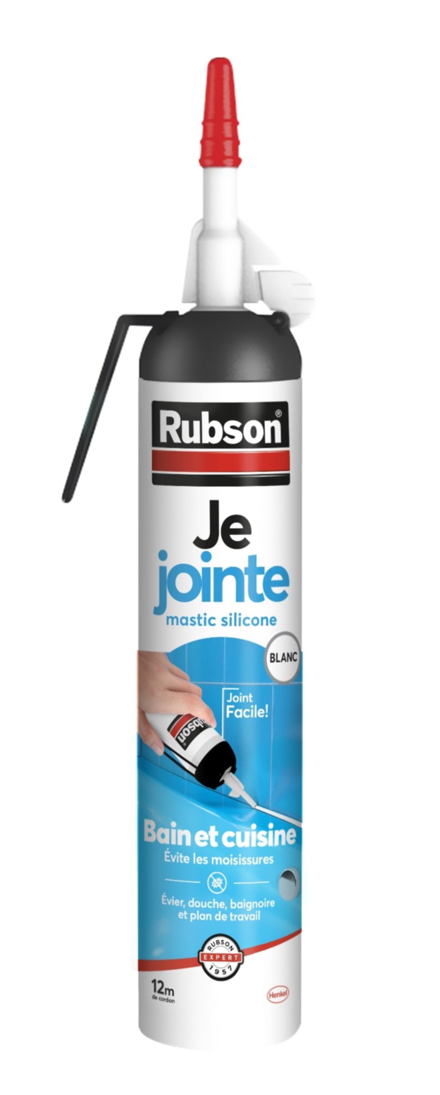 Mastic Joint Sanitaire blanc 200 mL - RUBSON