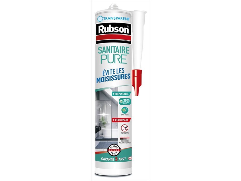 Mastic Pure Sanitaire 280 mL transparent - RUBSON