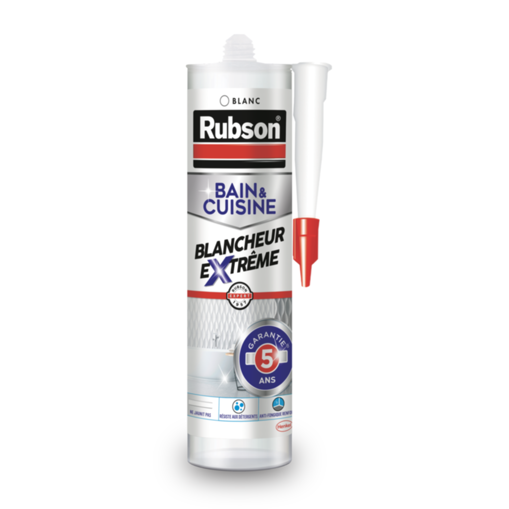 Mastic Bain & Cuisine Blancheur Extrême 280 mL - RUBSON