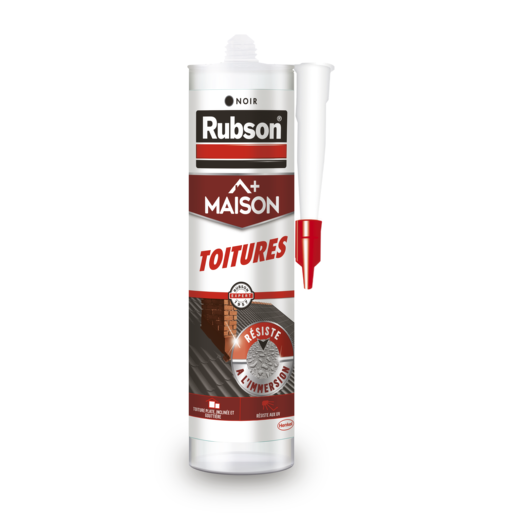 Mastic Toiture noir 280 mL - RUBSON