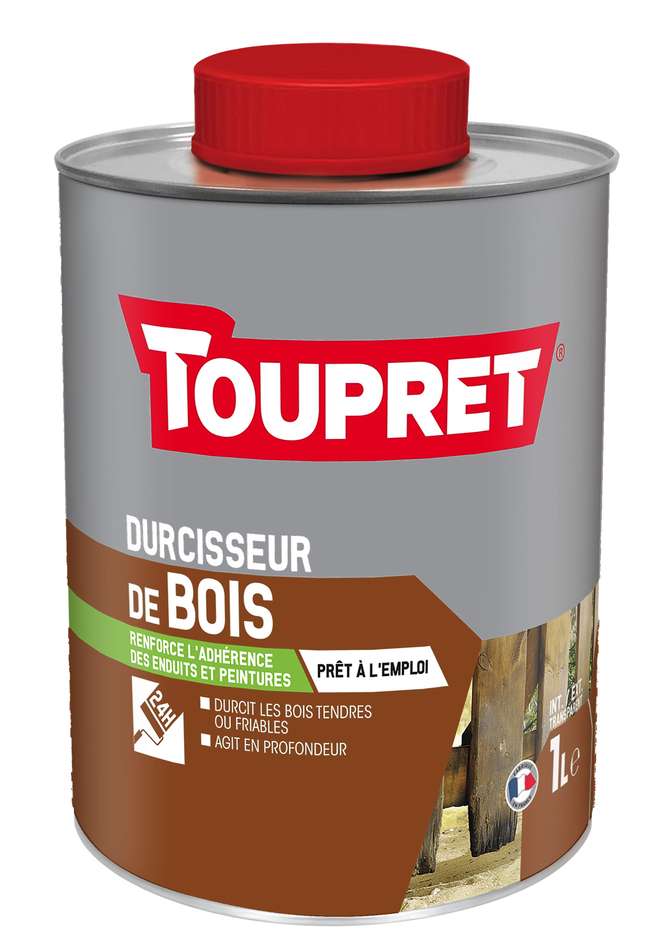 Durcisseur bois intérieur extérieur 1 L incolore - TOUPRET