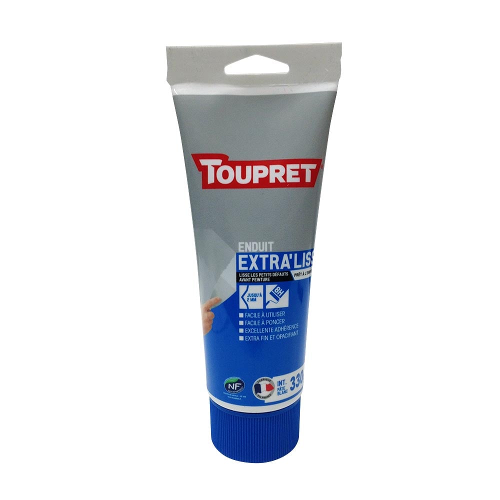 Enduit de lissage intérieur Extra' Liss pâte 330 g blanc - TOUPRET