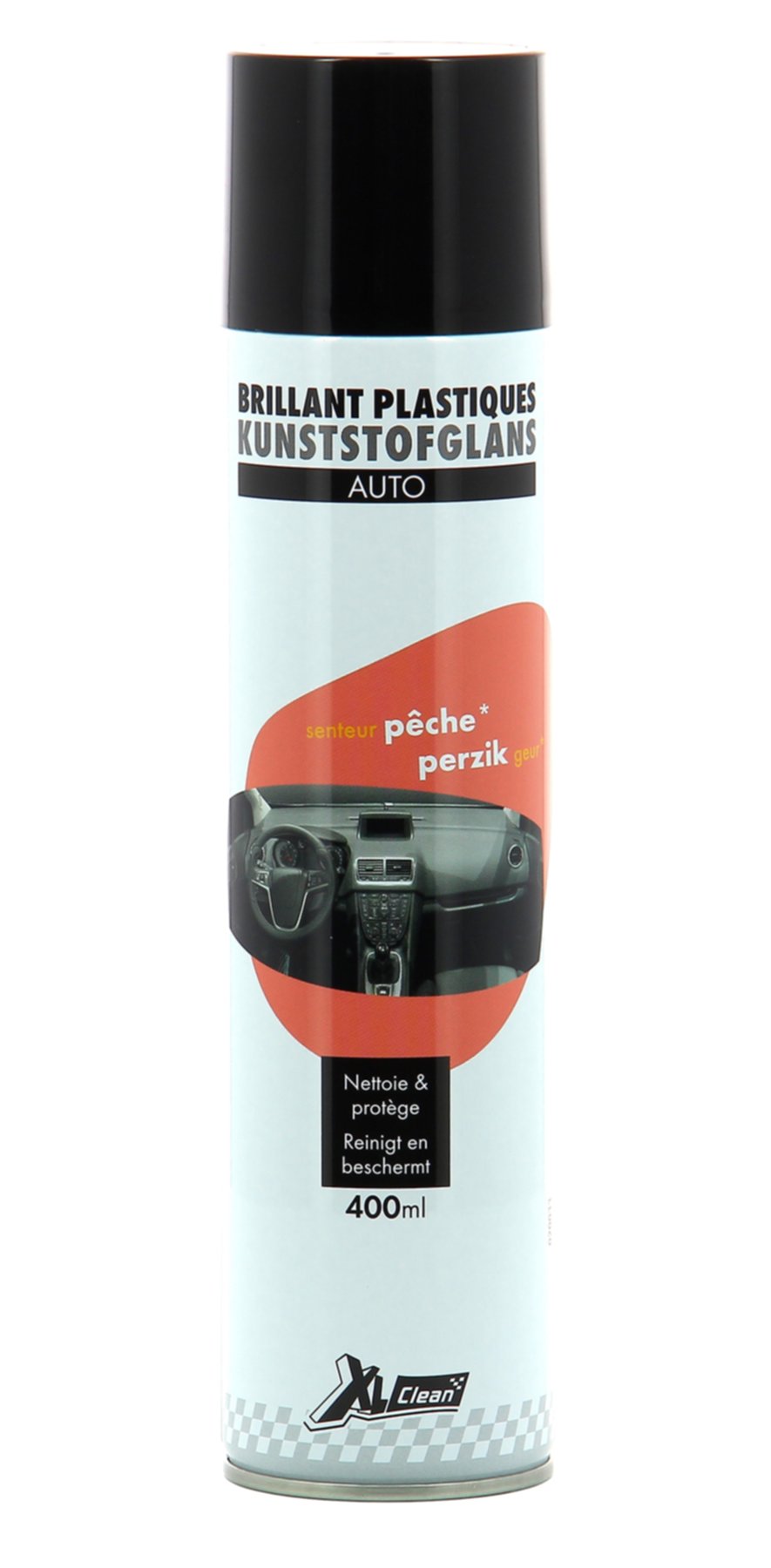 Nettoyant brillant plastiques auto pêche 400 mL - XL CLEAN