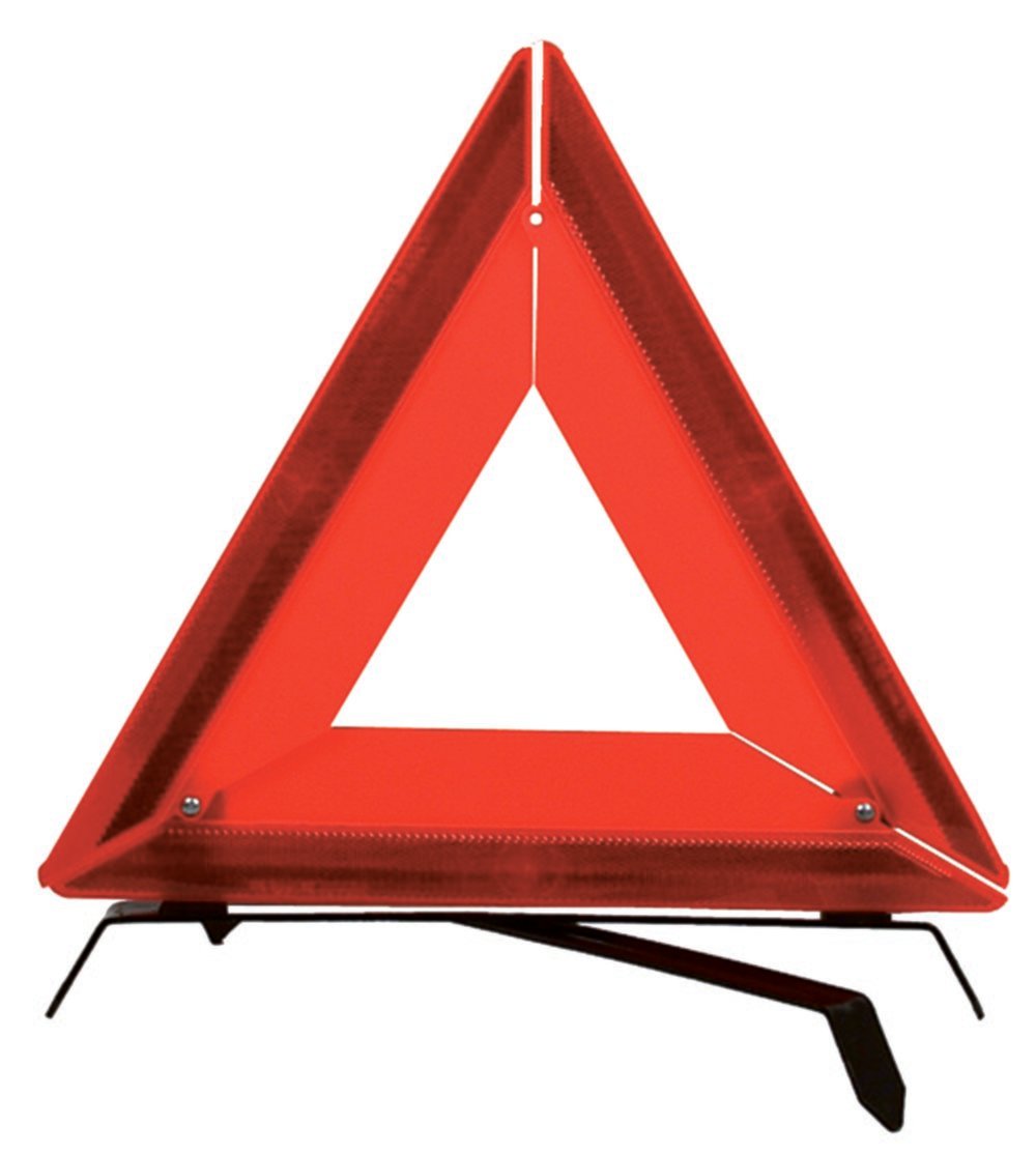 Triangle auto de présignalisation fluorescente - CARTEC