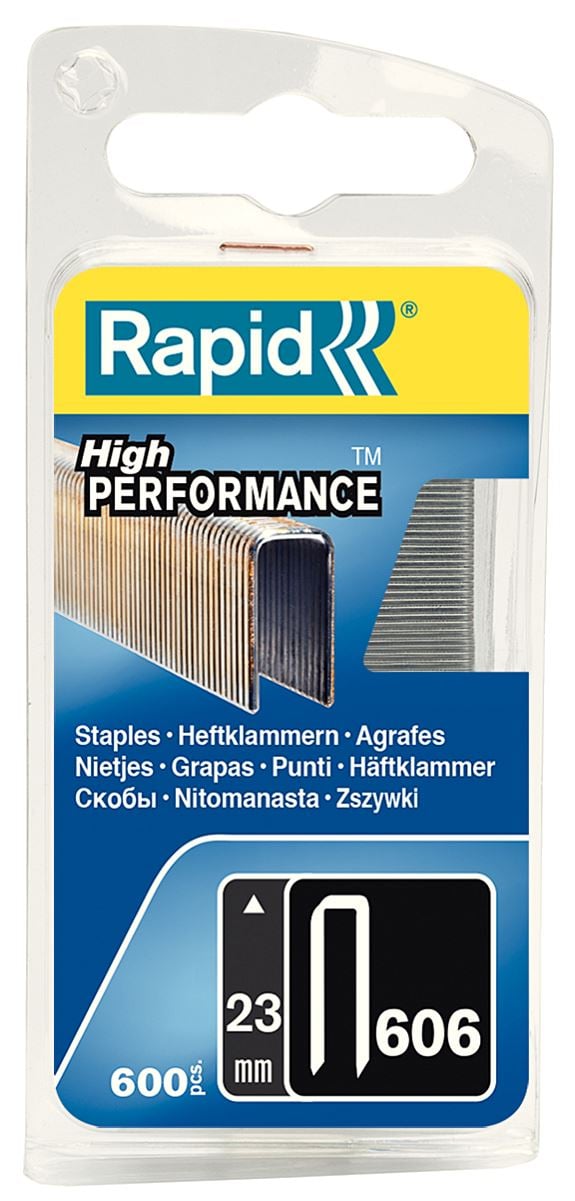 Agrafes n°606/23 mm à couronne étroite de RAPID