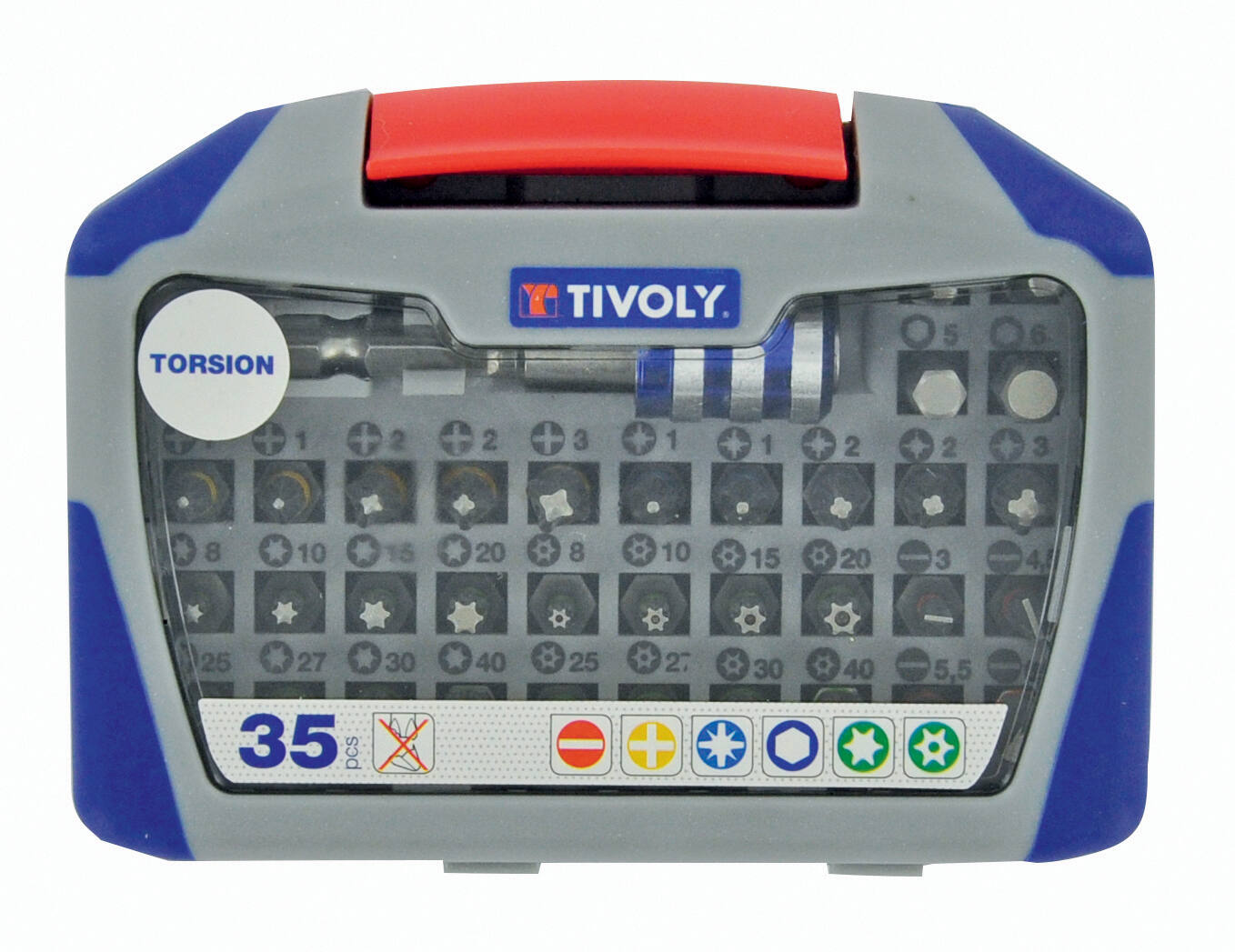 Coffret embouts de vissage Torsion, 35 pièces - TIVOLY