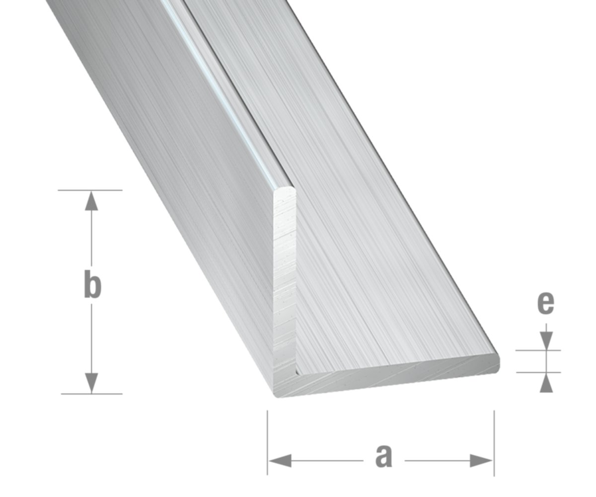 Cornière alu brut 15 x 15 x 1,5 mm 2,5m - CQFD