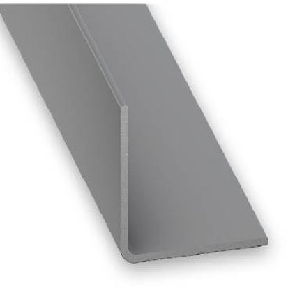 Cornière pvc gris alu 20x20-1m - CQFD