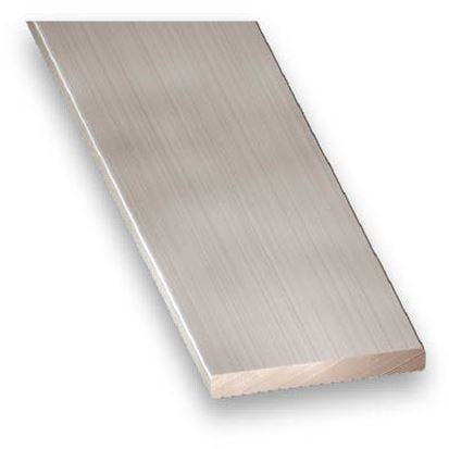 Plat alu anodisé inox 25x2-1m - CQFD