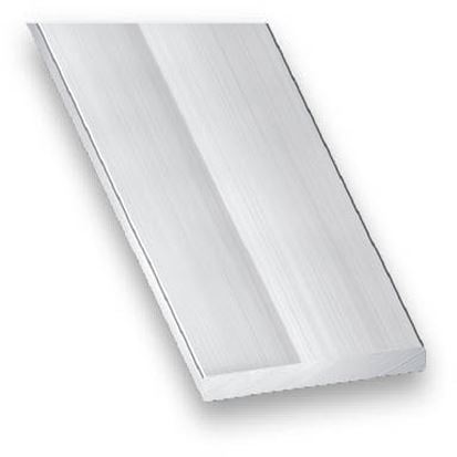 Plat alu anodisé argent brillant 25x2-1m